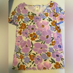 Girls Size 12 Carters Floral Shirt